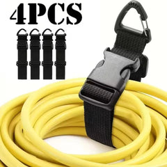 Storage Strap Heavy-Duty Hook and Loop Cord Carrying Strap, Hanger, and Organizer with Handle for Pool Hoses Garden Hoses Cables