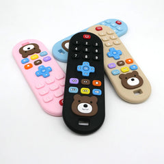 1/4pcs Children's teething remote control silicone material baby teething toys simulation remote con