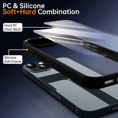 Colour Back Transparent Shockproof Phone Case for iPhone 16 15 14 13 12 11 Pro Max 7 8 P detail view