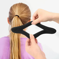 Sponge Hair Styling Tool Plastic Loop Curly Hair Maker Hair Scrunchie Headband Twist Don detail view