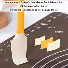 Silicone Jam Spatula with Can Opener End | Multi-Purpose Jar Spreader and Scraper detail view
