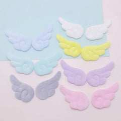 2Pcs double-sided plush angel wings diy accessories cake card cap socks clothing toy decoration materials