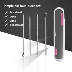 Stainless Steel Beauty Needle Acne Remover Set 4 Pcs