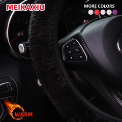 1 Winter Short Plush Comfort Hand Warmer Car Without Inner Ring Steering Wheel Cover alternate view