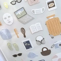 Korean Import Suatelier Happy Journey Stickers Scrapbooking Diy Journal Stationery DI alternate view