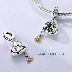 New 925 Sterling Silver Openable Charm Beads Matryoshka Mummy Easter Egg Whale Pendant close-up view