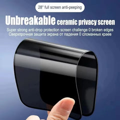 Matte Ceramic Privacy Screen Protectors For Samsung S25 S24 Ultra S26 A56 A57 A37 A07 A16 A36 S23 Plus S22 A55 A54 A35 A17 A16