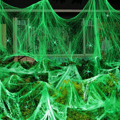 Halloween Glow in The Dark Spider Web