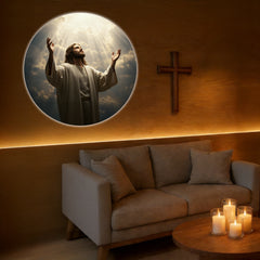 God and Jesus Pattern Projection Light | Six Rotating Religious Ceiling Decor detail view