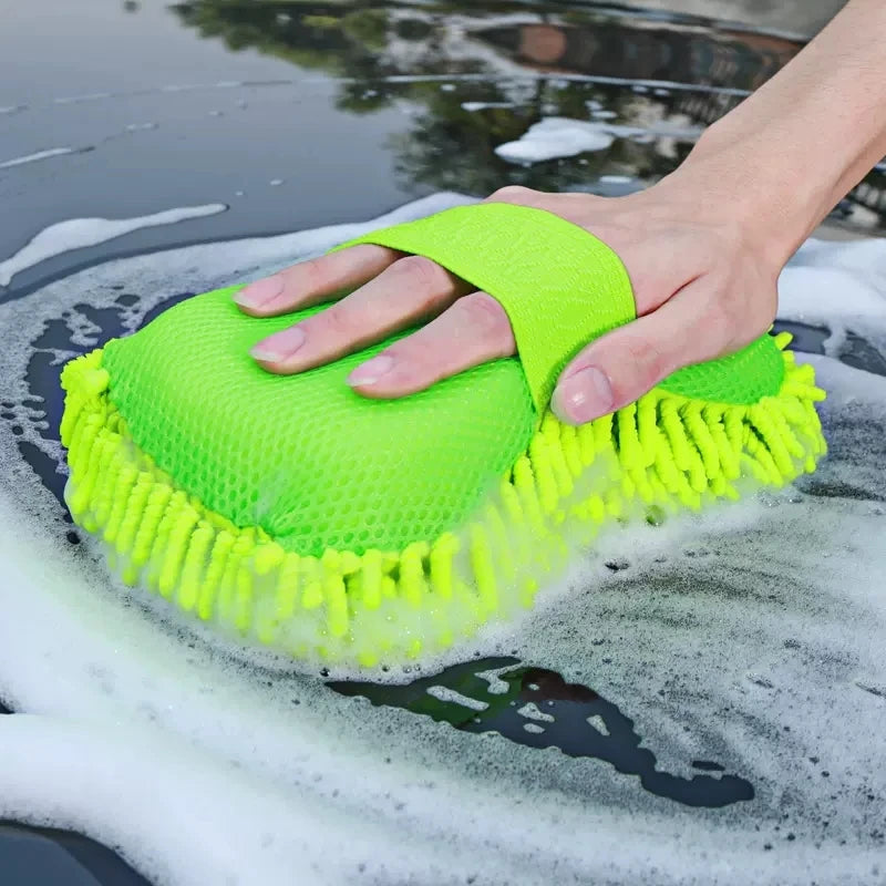 Microfiber Car Washer Sponge Cleaning Car Care Detailing Brushes Washing Towel Auto Gloves Styling A