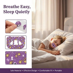 Childrens Anti Snoring Stickers | Cartoon Bear O-Shaped Mouth Patch for Sleep alternate view