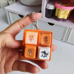 Italian Brainrot 4-Key Keyboard Fidget Toy | Stress Relief Keychain with Sound and Li alternate view