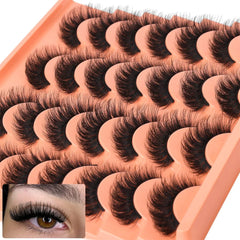 14 Pairs Russian Strip Lashes | DIY Fluffy Faux Mink Eyelash Set