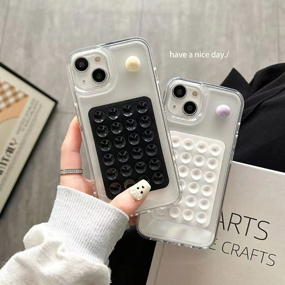 Silicone Suction Phone Holder Mat Multifunctional Suction Cup Wall Stand Square Anti-Slip Single-Sid