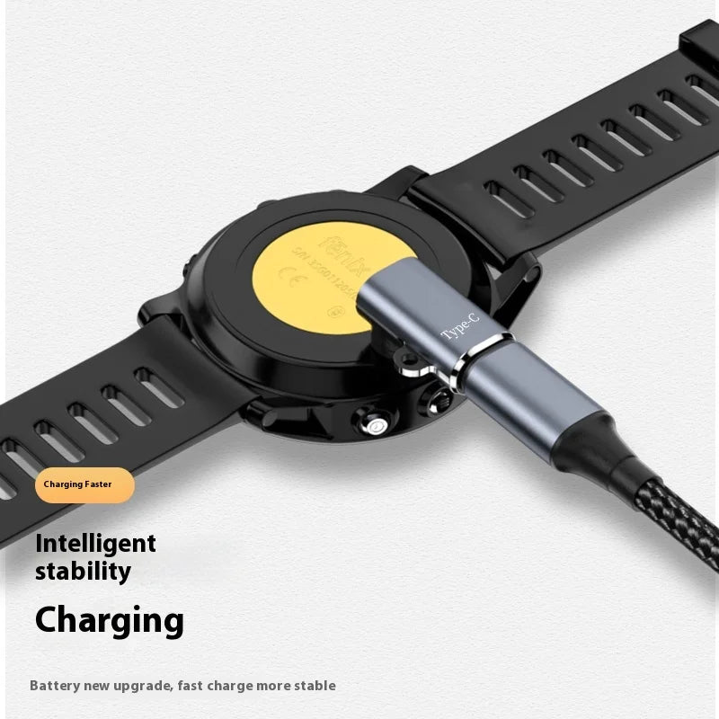 Type C Charging Converter for Garmin Fenix 8 7 7S 7X 6 E Pro Solar Instinct,Venu 3S 2 SQ Vivoactive