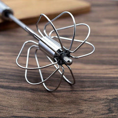 Stainless Steel Semi-Automatic Egg Beater | Manual Cream and Egg Mixer for Baking alternate view