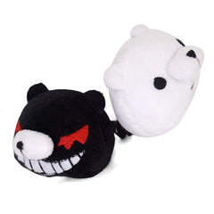 Danganronpa Enoshima Junko Headwear Cosplay White Black Bear Hairpins Girl Gift