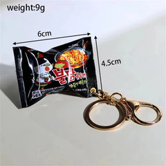 Simulation Instant Noodles Keychain On The Phone Mini Snacks Pendant Bag Pendant Car alternate view