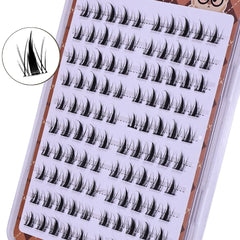 DIY Self-Adhesive Cluster Lashes 10 Rows | Glue-Free Manga Sectioned Eyelashes detail view