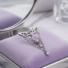 Heart Wings Sexy Belly Button Ring 1PC High Quality Stainless Steel Navel Piercing Je alternate view