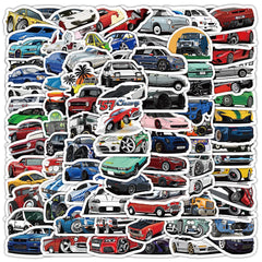 Retrofit Racing Car Graffiti Stickers | Waterproof Decal Set for Laptop, Guitar, Lugg alternate view