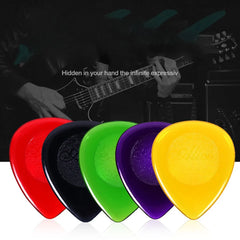 6Pcs Alice Stubby Guitar Picks ABS Plectrums Large Stubbies Big Thickness 1mm 2mm 3mm close-up view