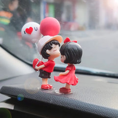 Cute Cartoon Couples Car Dashboard Ornaments detail view