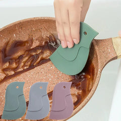 Household Kitchen Multifunctional Soft Scraper Dirt and Grease Cleaning Tool Silicone Scraper To Cle