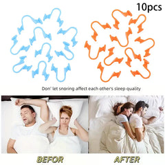 10Pcs Anti Snoring Nose Dilator | Silicone Nasal Clip for Better Breathing