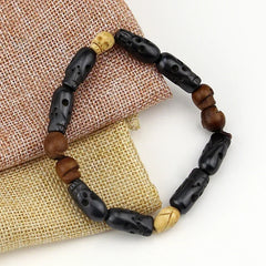 Movie Supernatural Dean Winchester Jensen Ackles Skull Bracelets Bangles Prop Replica close-up view