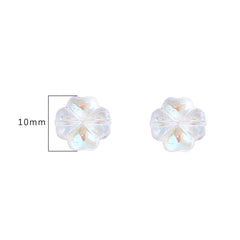 Leaf Flower Beads Scattered Beads Handmade Making Couple Bracelets Necklaces Earrings close-up view