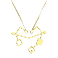 Kinitial Heart of Etheria Necklace | She-Ra Inspired Stainless Steel Pendant alternate view