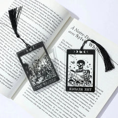 1pc Gothic-Style Acrylic Reading Bookmark, Suitable for Both Men and Women, Personalized detail view