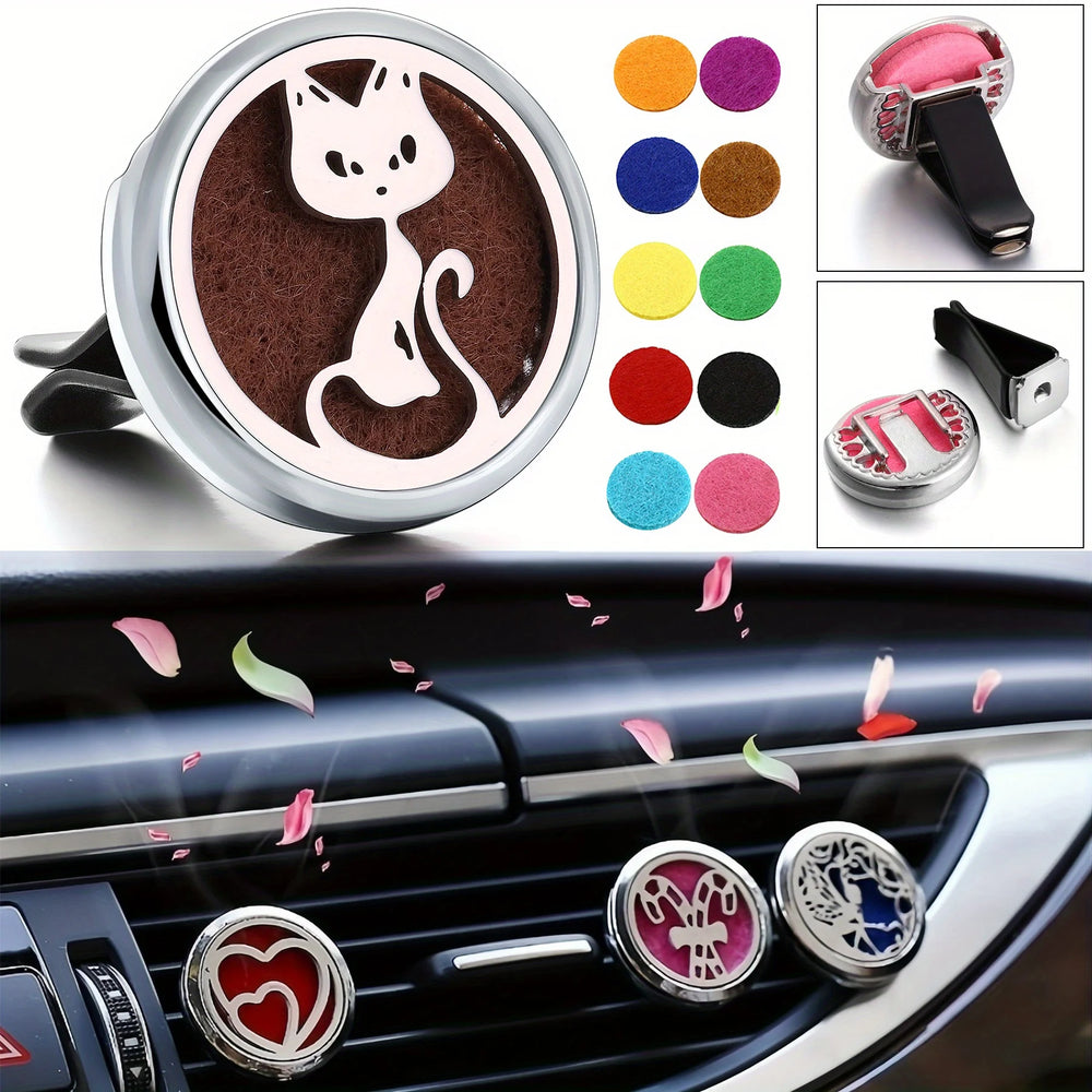 Refillable Car Air Freshener Perfume Diffuser Clip