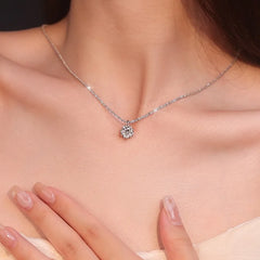 Andara Luxury 925 Sterling Silver AAAAA Zircon Pendant Necklace Fashion Italian Silver N detail view