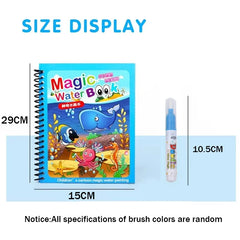 Magic Water Painting Book with Refillable Water Pen Watercolor Painting Magic Book Se alternate view