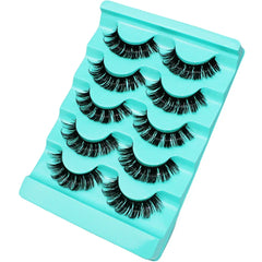 5 Pairs Lashes DD Curl Russian Lashes 3D Faux Mink Eyelashes Reusable Fluffy Russian alternate view