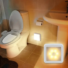 6LED Motion Sensor Night Light | Wireless Battery Operated Puck Lamp for Closet, Stair, detail view