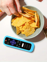 Luminous Silicone Remote Cover With Rope for TCL Hisense Roku TV