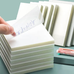 50 Sheets Creative Transparent PET Waterproof Sticky Notes Notepads - School Stationery & Office Sup