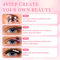 10ml Cluster Lash Glue Waterproof Sweatproof Black Eyelash Adhesive Quick-Dry Clusters Hold up to 72 Hours