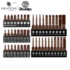 Screwdriver Bits Set 25mm 50mm | S2 Alloy Steel Magnetic Screwdriver Bits for Phillips, Slotted, Hex
