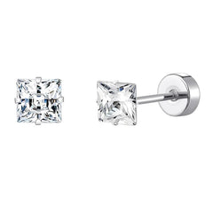 2pcs/lot 20G Star Heart Butterfly Stud Earring for Women Stainless Steel Crystal Earring detail view