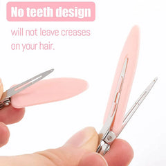 10pcs/set No Crease Basic Hair Clips For Women Girls Hair Styling Makeup No Bend Hairp close-up view