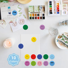 Reward Stickers for Children Cute Smile Face Diary DIY Colorful Scrapbooking Handmade St detail view