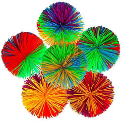 Rainbow Stringy Balls Sensory Fidget Toys For Kids Party Favors Outdoor Fun Games Pelotas Saltarinas