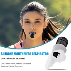 Portable Lung Capacity Trainer | Adjustable Resistance Breathing Exerciser alternate view