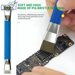ESD Safe Double Headed Anti-Static Brush | Circuit Board Cleaning Tool