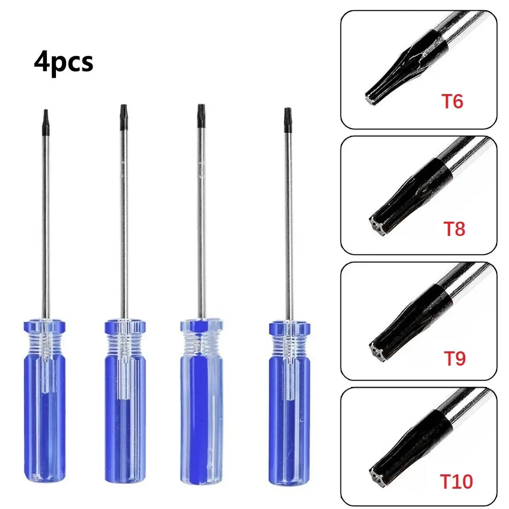Torx Security Screwdriver Set T6 T8 T9 T10 | Xbox PS3 Repair Tool