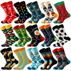 Sock Combed Cotton Funny Men's Big Size Crew Harajuku Hip Hop Thick Long Socks